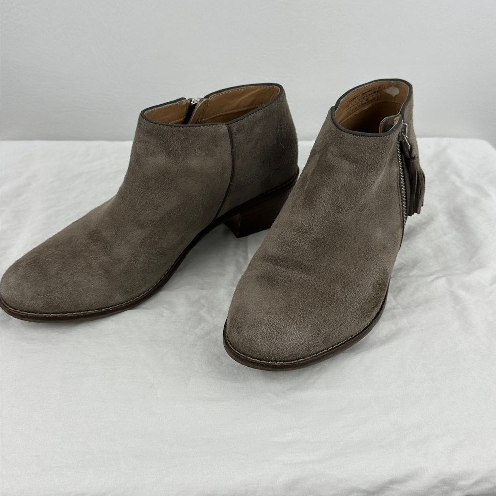 Vionic Suede Ankle Bootie